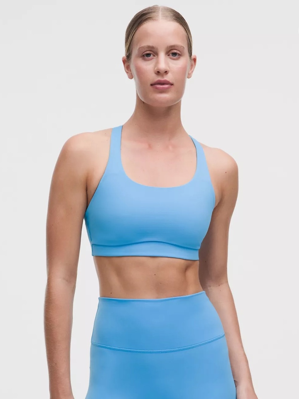 EUC Lululemon Energy Bra Medium Support, B-D Cups Evolve Size Medium Ocean Wave